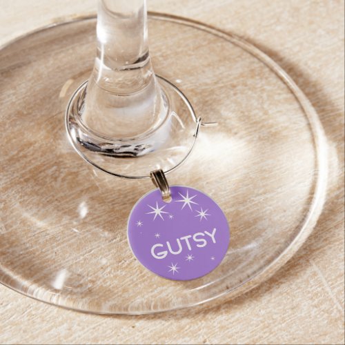 In the Mood Gutsy Wine Glass Charm