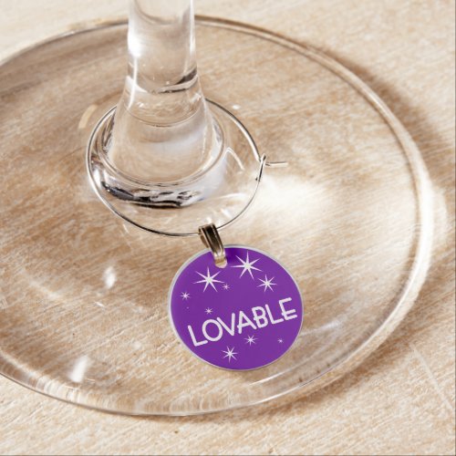 In the Mood Lovable Wine Charm
