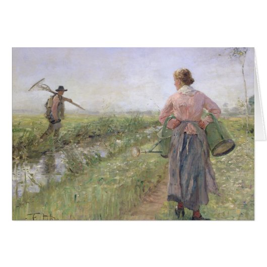 In the Morning, 1889 Cards (Front Horizontal)