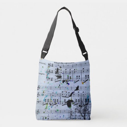 In The Music Crows Crossbody Bag