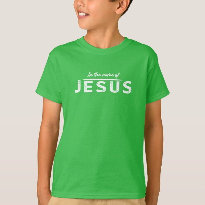 In the name of Jesus casual style Christian T-Shirt | Zazzle.com