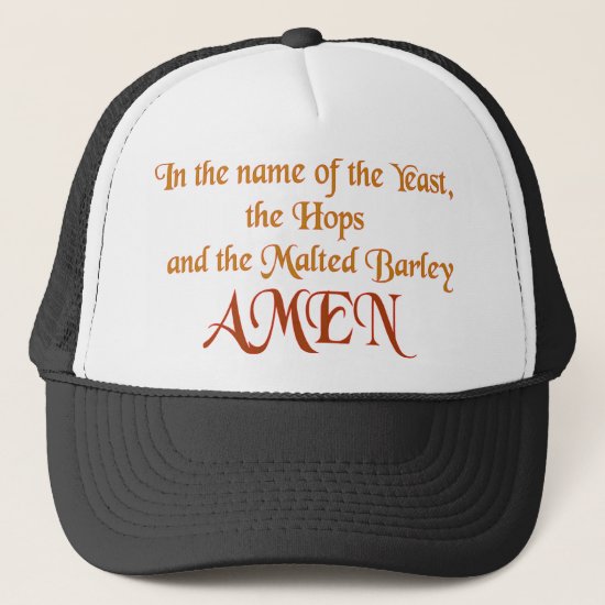In the name of the yeast trucker hat