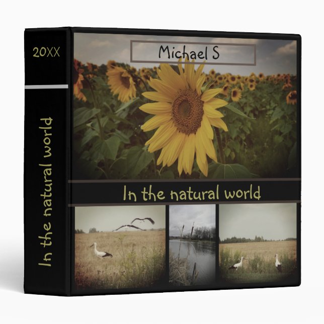 In the natural world 3 ring binder (Front/Spine)