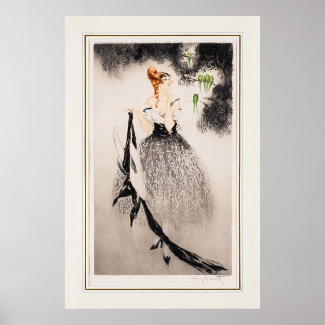 In the Nest, 1922 by Louis Icart Poster (Front)