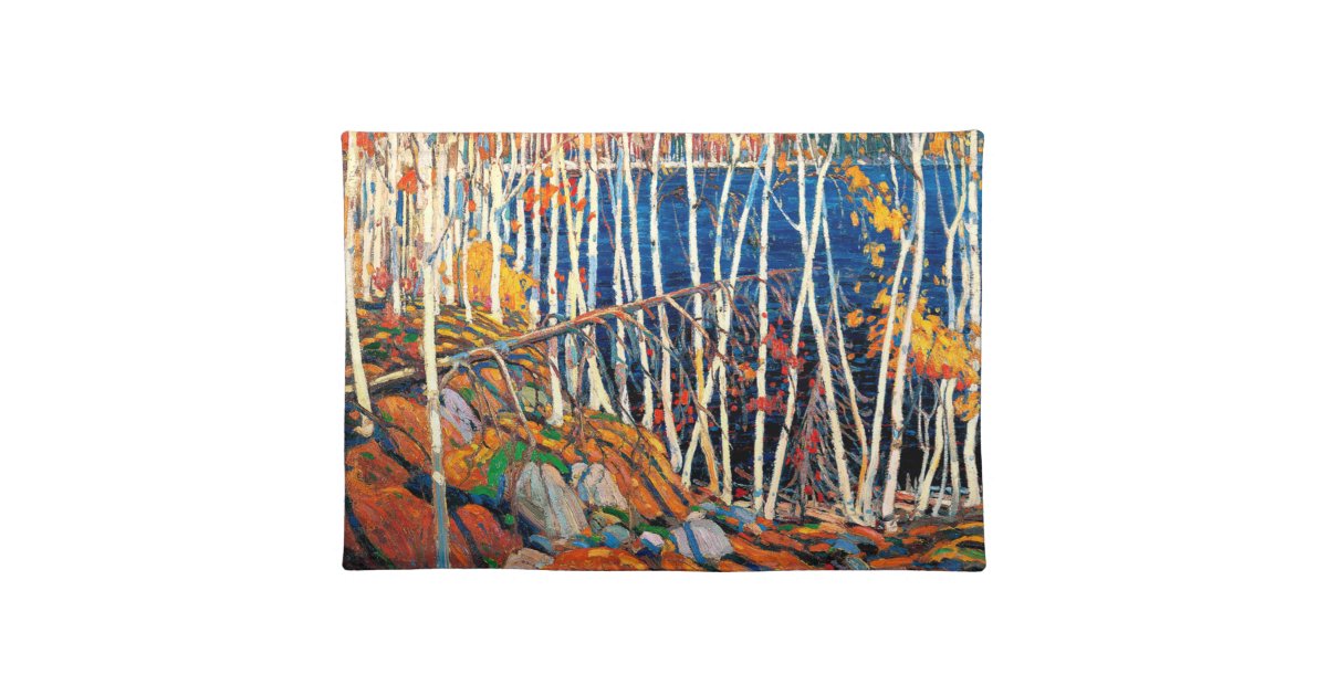 In the Northland, fine art by Tom Thomson, Cloth Placemat Zazzle