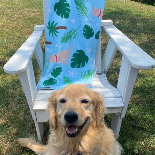 In the Ocean Blue Beach Towel