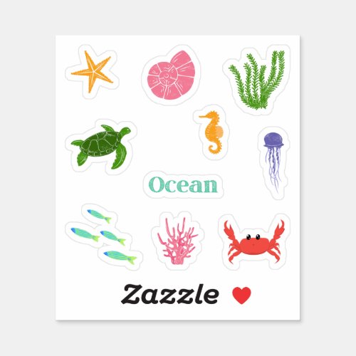In the Ocean Stickers