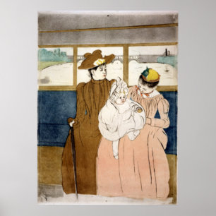 In the Omnibus - Mary Cassatt - 1891 Poster