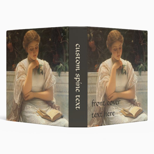 In the Orangery by Charles Edward Perugini 3 Ring Binder (Background)