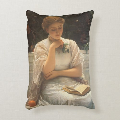 In the Orangery by Charles Edward Perugini Accent Pillow