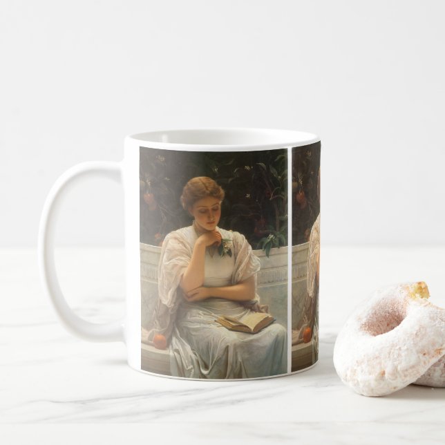 In the Orangery by Charles Edward Perugini Coffee Mug (With Donut)