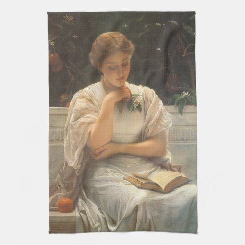 In the Orangery by Charles Edward Perugini Kitchen Towel