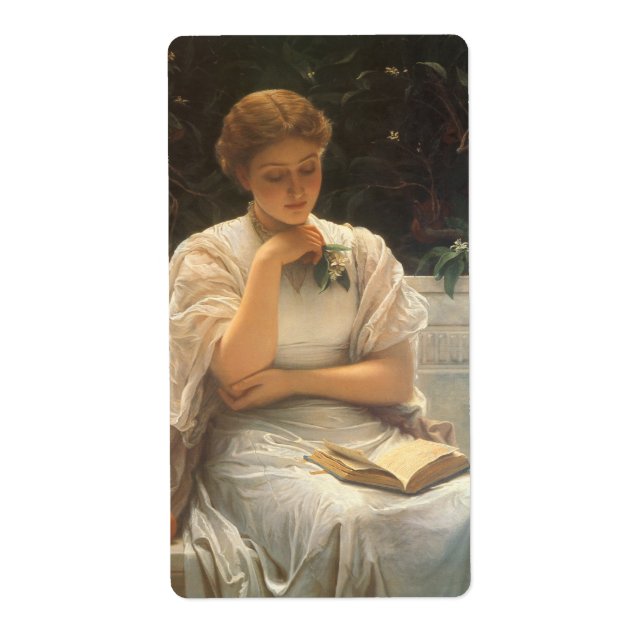 In the Orangery by Charles Edward Perugini Label (Front)