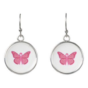 In The Pink Butterfly Earrings