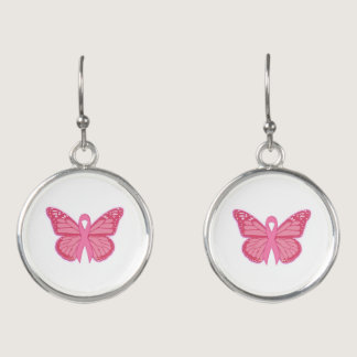 In The Pink Butterfly Earrings