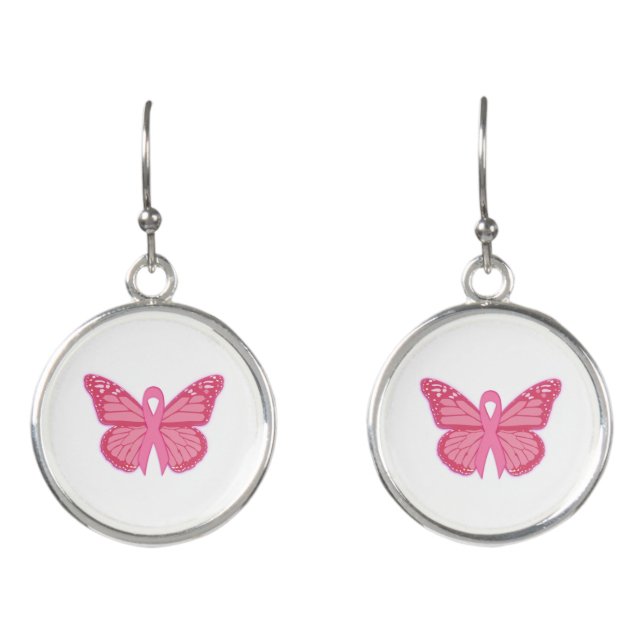In The Pink Butterfly Earrings (Front)