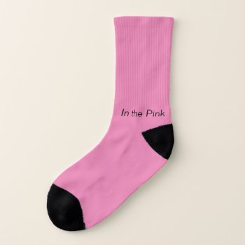 In The Pink Personalized Socks by vicesandverses at Zazzle