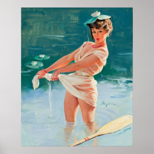 In the Pond Pin Up Poster