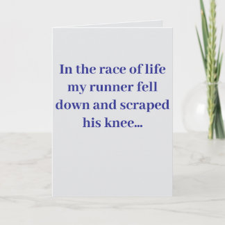 "In the race of life..." #2 Joke (Any)  Card