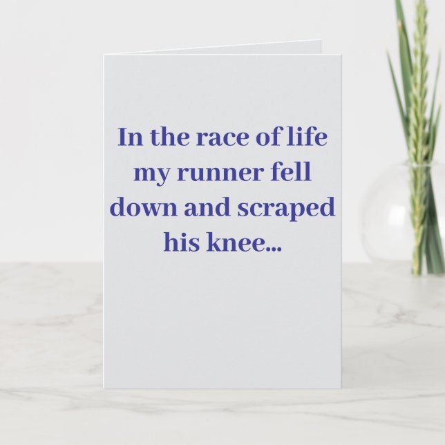 "In the race of life..." #2 Joke (Any)  Card (Front)