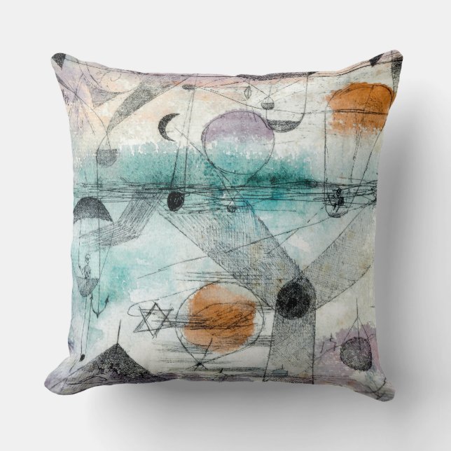 In the Realm of Air | Paul Klee | Throw Pillow (Front)