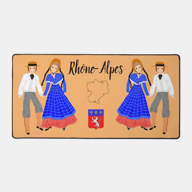 In the Rhône-Alpes, France Desk Mat (Front)
