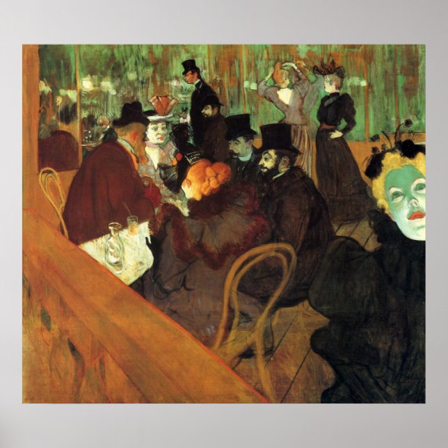 In the Rouge by Toulouse-Lautrec Poster (Front)