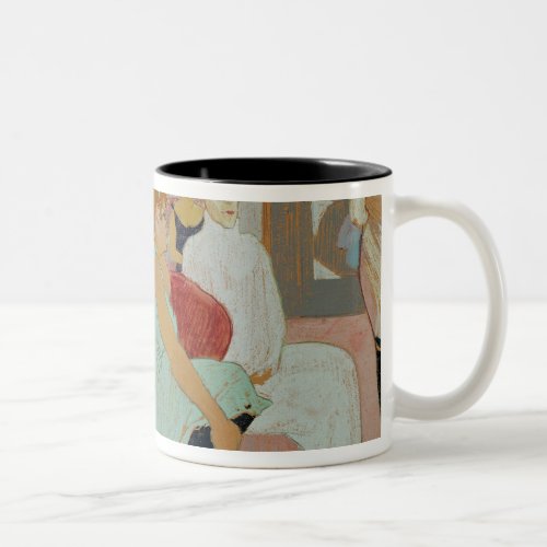 In the Salon at the Rue des Moulins 1894 Two_Tone Coffee Mug