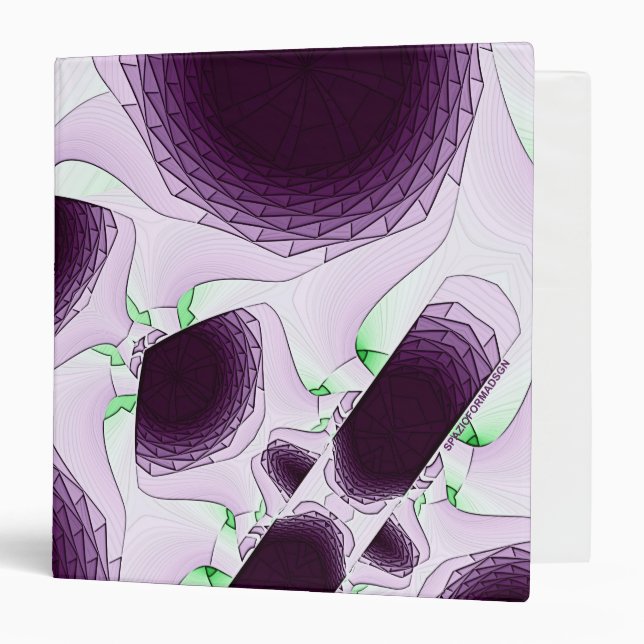 In the shade of color Violet 3 Ring Binder (Front/Inside)