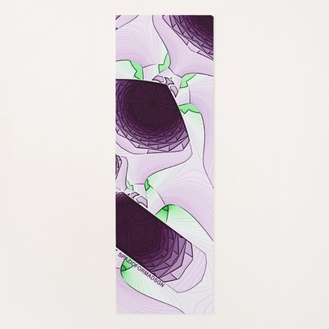 In the shade of color Violet Yoga Mat (Front)