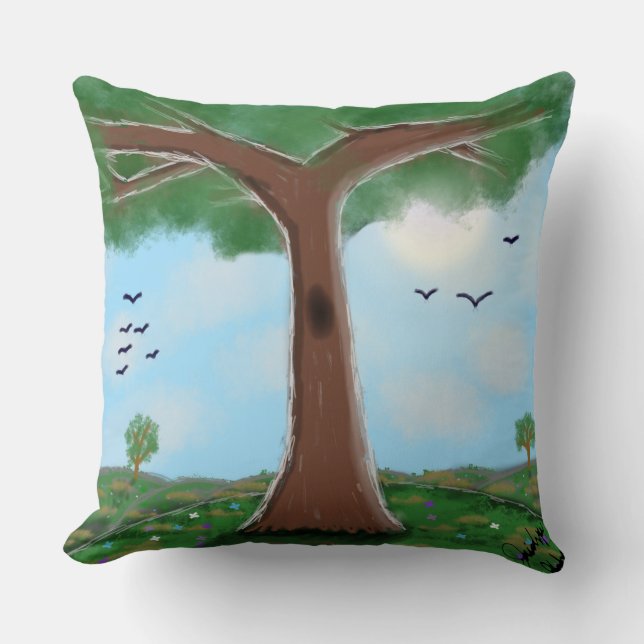 In the Shade (Throw Pillow) Throw Pillow (Front)