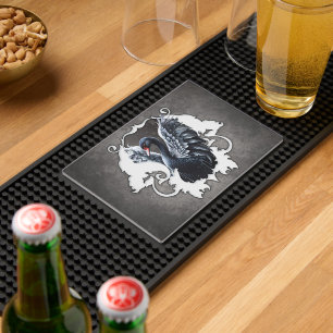 In the shadow of elegance: A black swan. Bar Mat