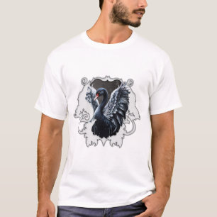 In the shadow of elegance: A black swan. T-Shirt