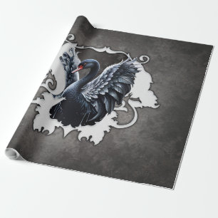 In the shadow of elegance: A black swan Wrapping Paper