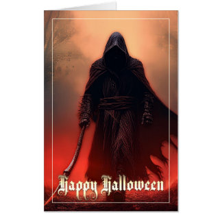In the shadow of the Grim Reaper - Halloween Card