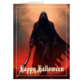 In the shadow of the Grim Reaper - Halloween Card