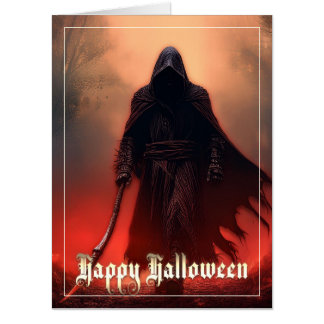 In the shadow of the Grim Reaper - Halloween Card