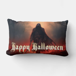 In the shadow of the Grim Reaper - Halloween Lumbar Pillow