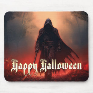 In the shadow of the Grim Reaper - Halloween Mouse Pad