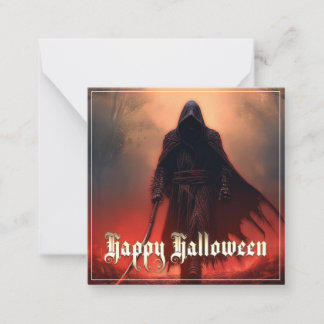 In the shadow of the Grim Reaper - Halloween Note Card