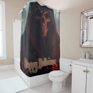 In the shadow of the Grim Reaper - Halloween Shower Curtain