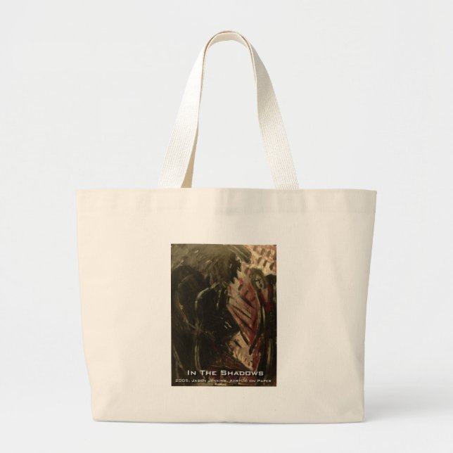 in the shadows large tote bag (Front)