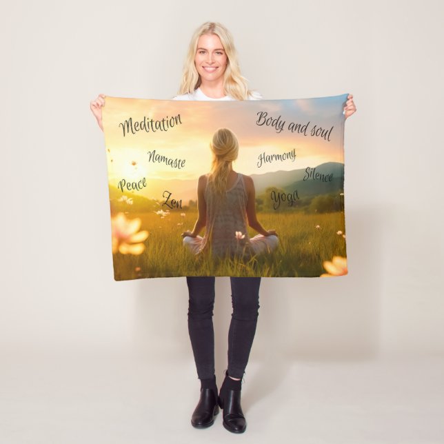 In The Silence of Nature Fleece Blanket (In Situ)