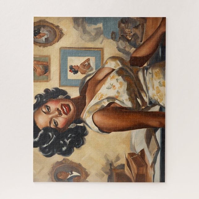 In the sitting room jigsaw puzzle (Vertical)