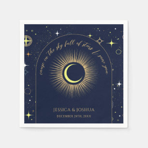 In the sky full of stars I saw you Celestial Navy Napkins