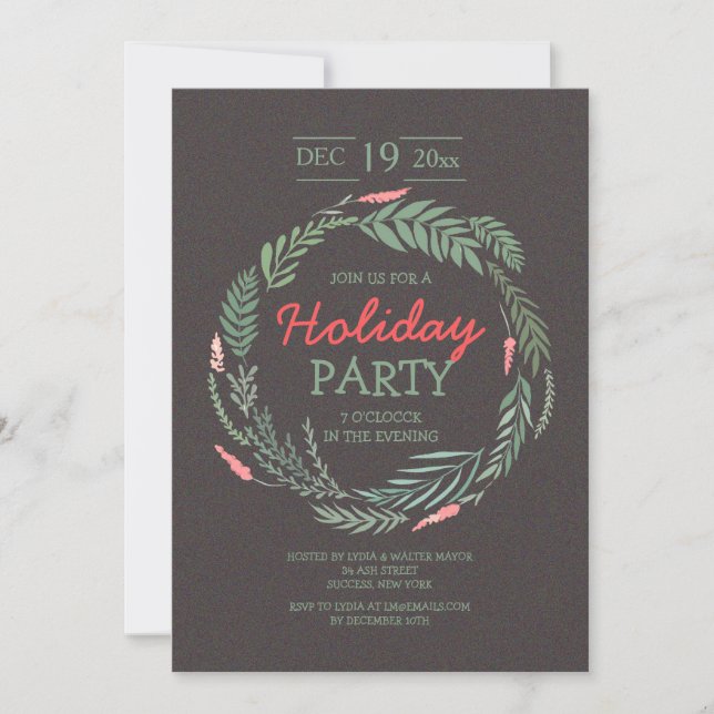 In the Spirit Holiday Invitation (Front)