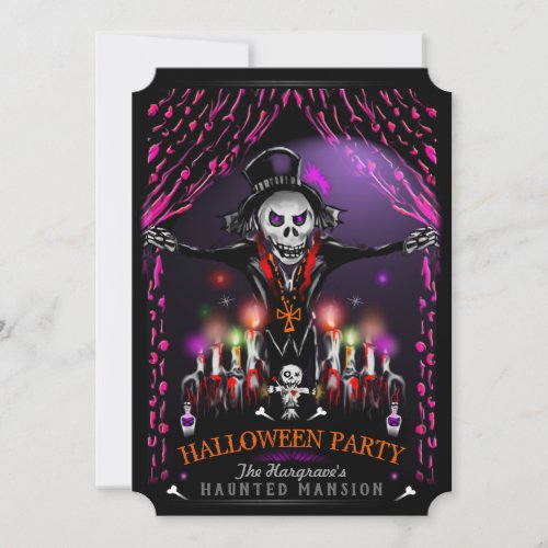 In The Spirit of Halloween Costume Party Invitation