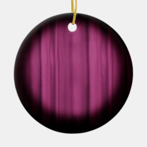 In the Spotlight Center Stage Curtain Background Ceramic Ornament