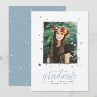 In the Stars Photo Graduation Announcement | Zazzle
