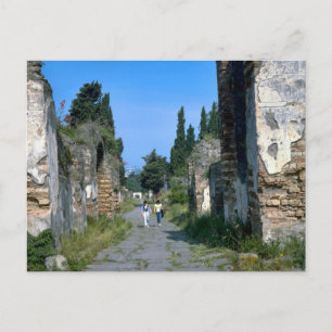 In the streets of Pompeii Postcard